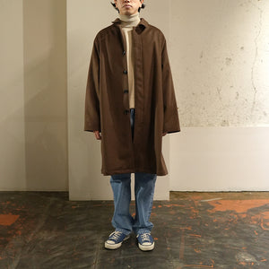 WOOL BEAVER BALMACAAN COAT