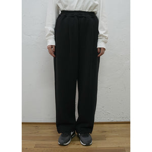 BRUSHED SWEAT TUCK WIDE PANT