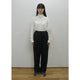 BRUSHED SWEAT TUCK WIDE PANT