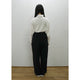 BRUSHED SWEAT TUCK WIDE PANT