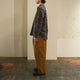 BRUSHED CHECK LOOSE FIT B/C SHT