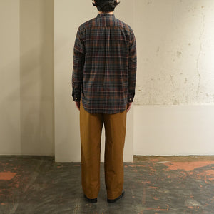 BRUSHED CHECK LOOSE FIT B/C SHT