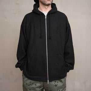 WOOL BOUCLE FULL ZIP PARKER – MANUAL ALPHABET ONLINE STORE