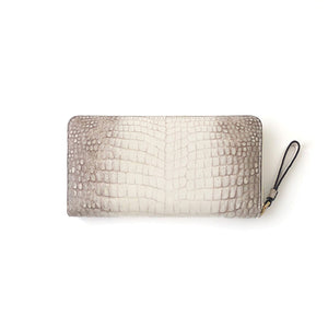 esperant Crocodile Leather Round zip WALLET