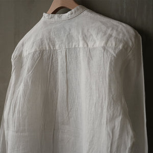 WRINKLE LINEN LOOSE FIT B/C SHT