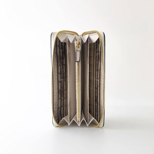 esperant Crocodile Leather Round zip WALLET