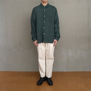 WRINKLE LINEN LOOSE FIT R/C SHT