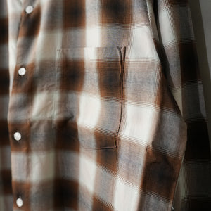 TWILL CHECK LOOSE FIT B/C SHT