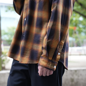 TWILL CHECK LOOSE FIT B/C SHT
