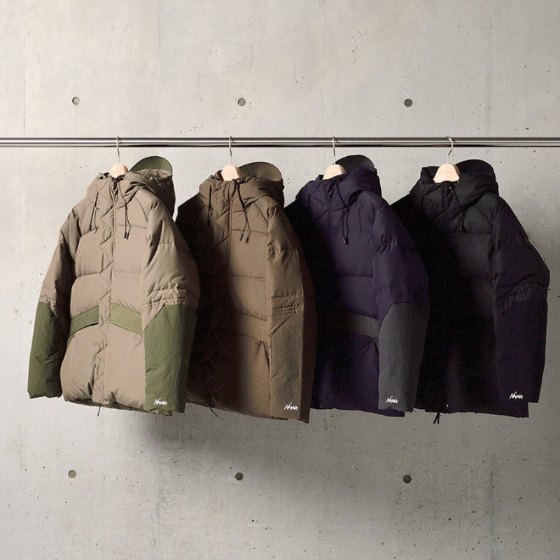 新品ナンガ×マニュアルアルファベットダウンベスト 3 コヨーテブラウン