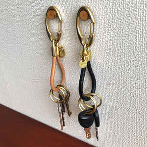 esperanto KARABINER&LEATHER KEY HOLDER