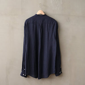 WRINKLE LINEN LOOSE FIT B/C SHT